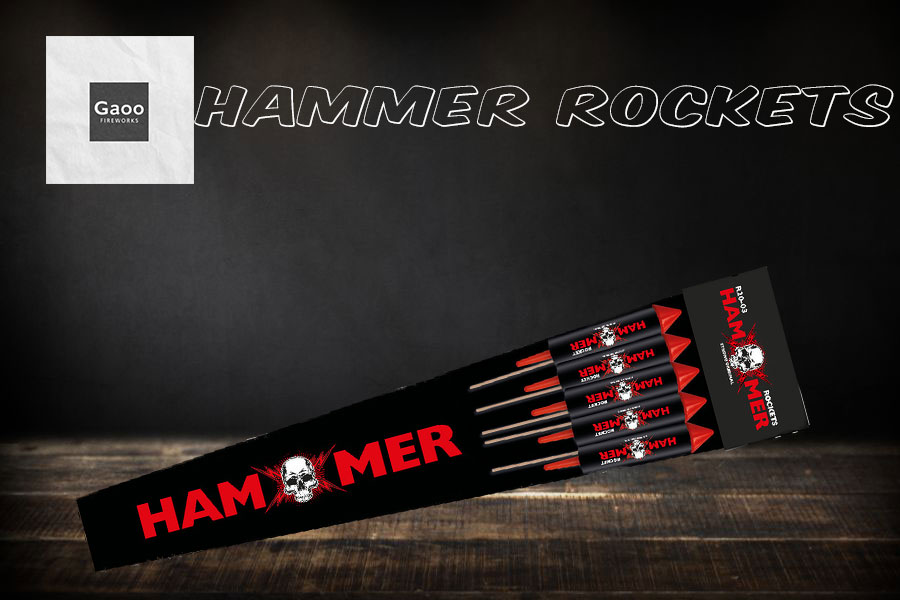 Hammer Rockets Pack - Feuerwerksraketen von Gaoo